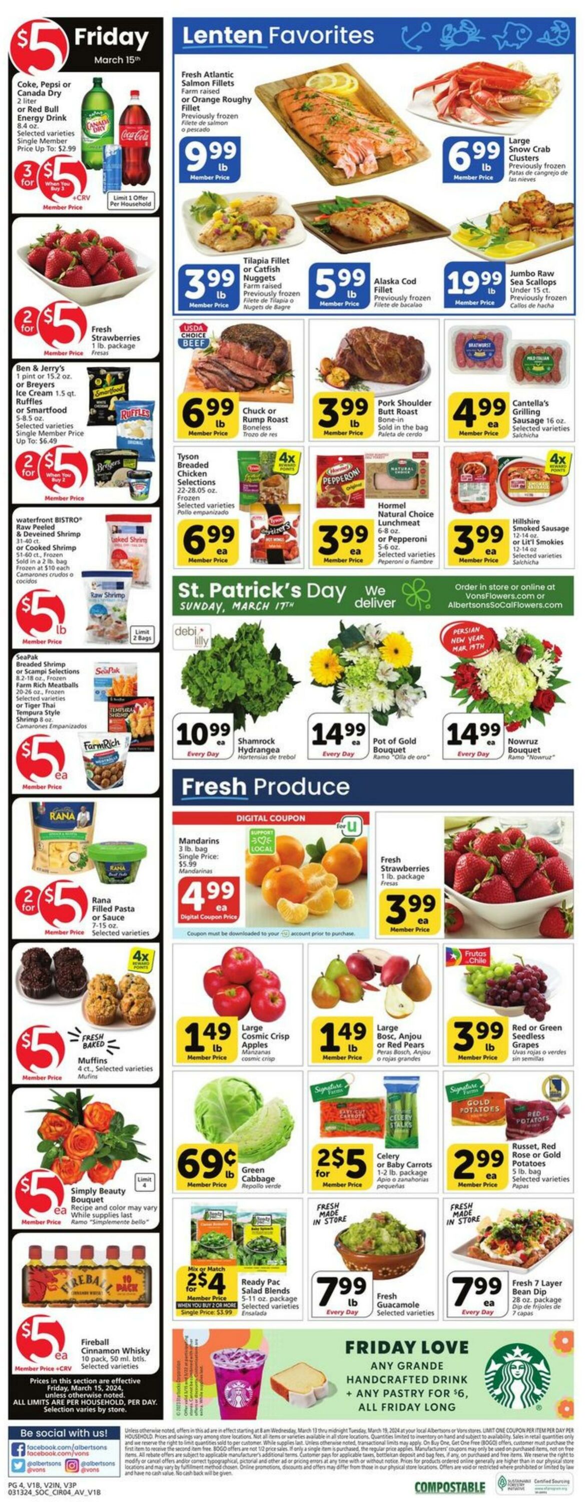 Weekly ad Vons 03/13/2024 - 03/19/2024
