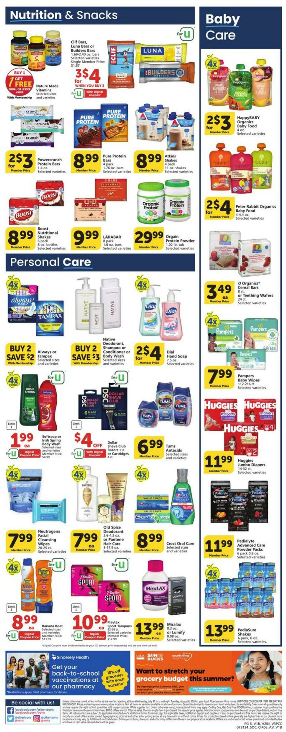 Weekly ad Vons 07/31/2024 - 08/06/2024