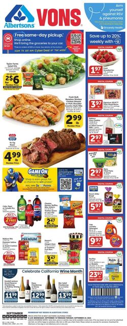 Weekly ad Vons 11/09/2023 - 12/31/2024