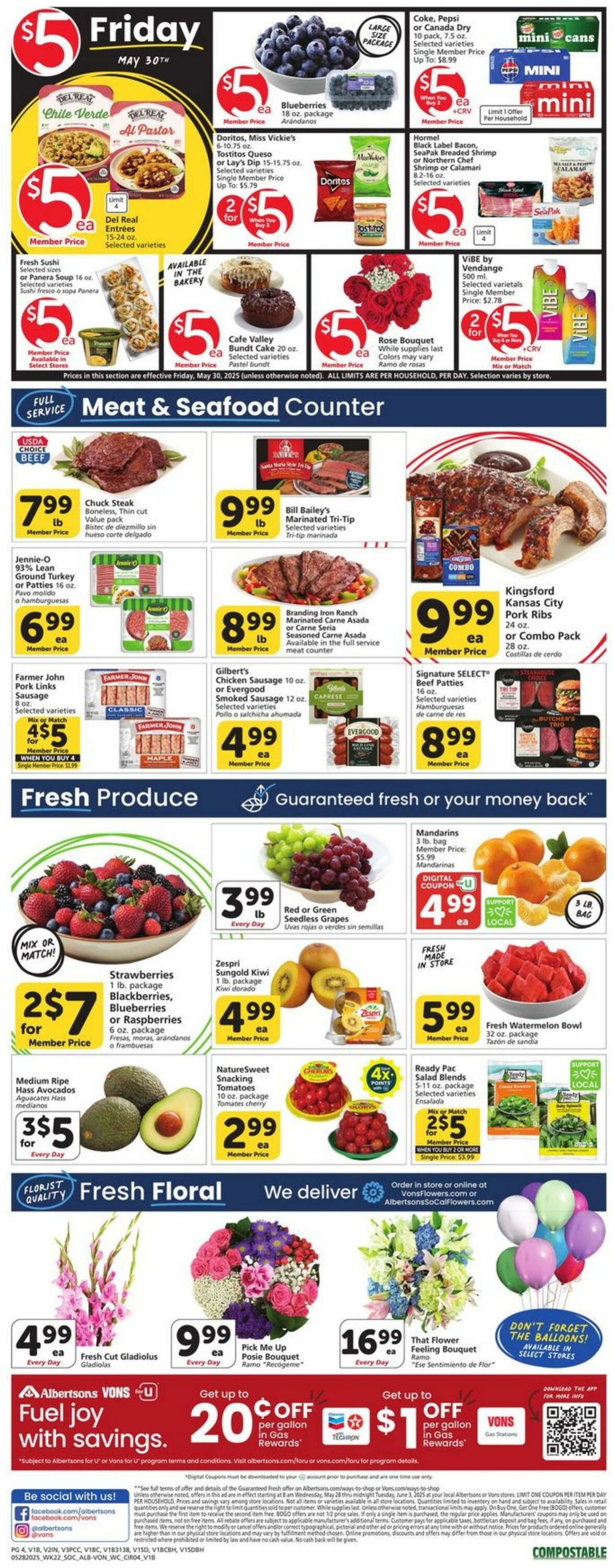 Weekly ad Vons 05/28/2025 - 06/03/2025
