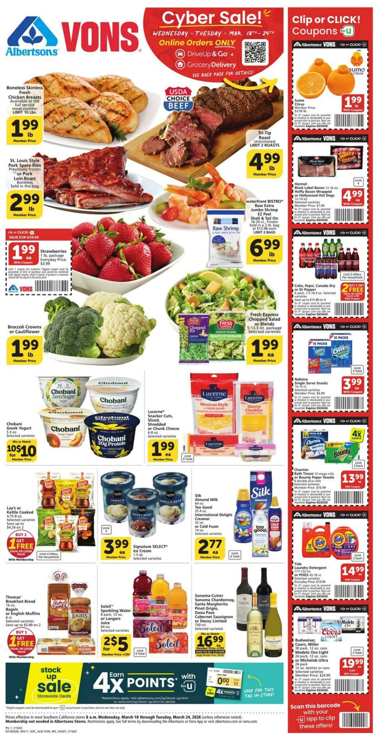 Weekly ad Vons 03/18/2026 - 03/24/2026