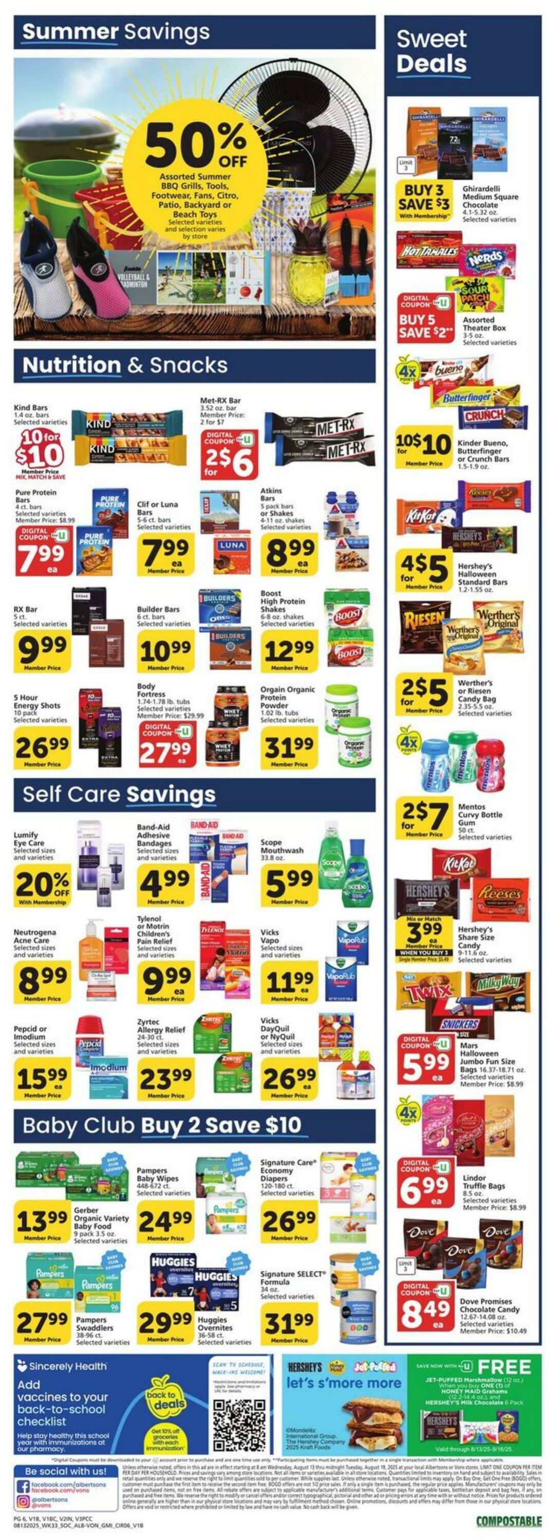 Weekly ad Vons 08/13/2025 - 08/19/2025