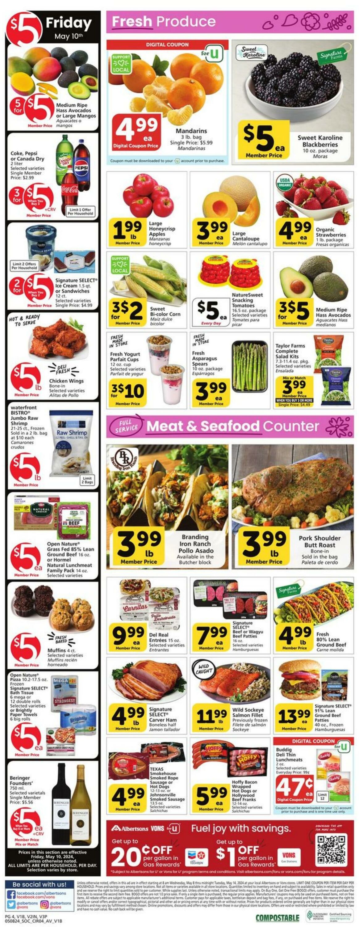 Weekly ad Vons 05/08/2024 - 05/14/2024