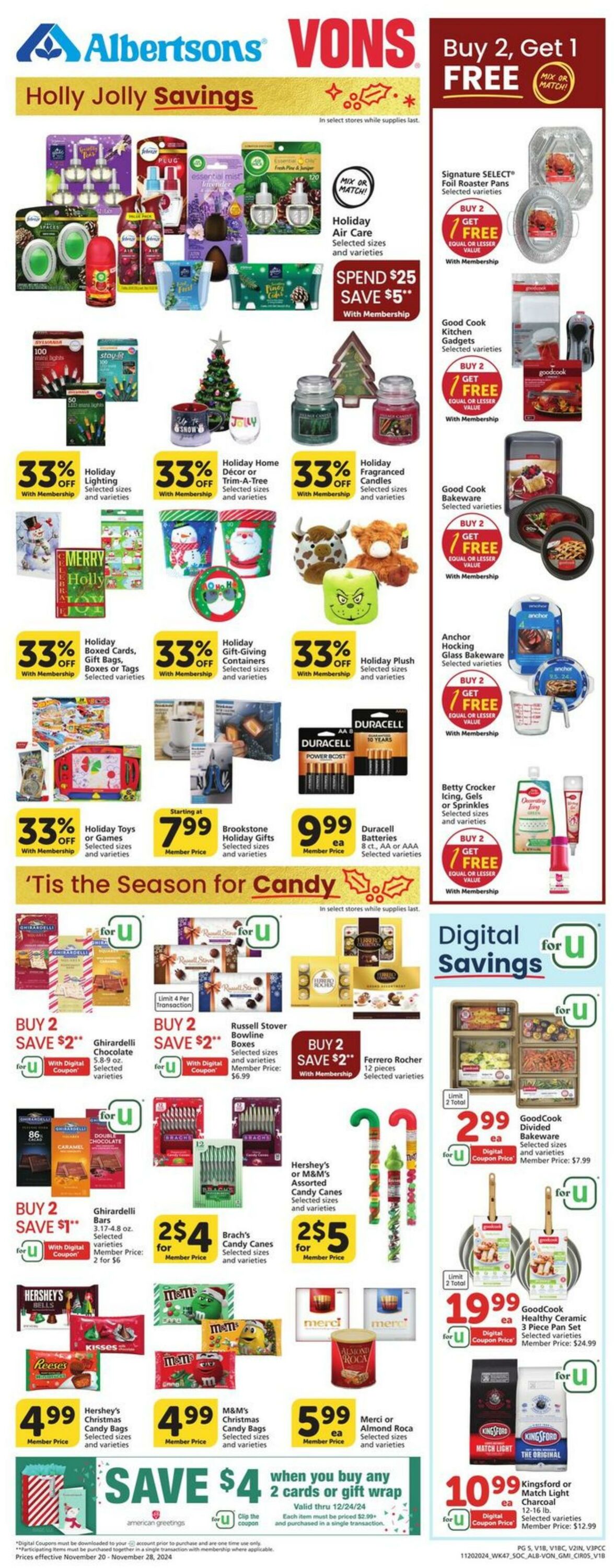 Weekly ad Vons 11/20/2024 - 11/28/2024