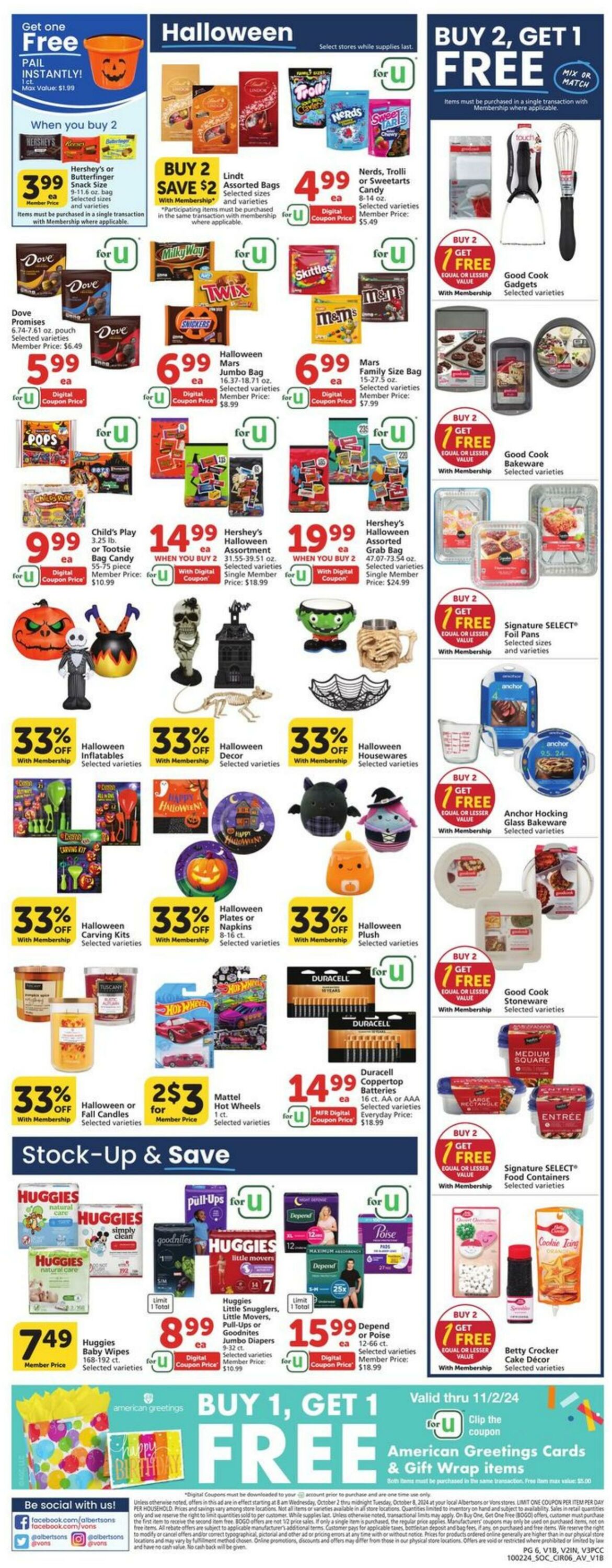 Weekly ad Vons 10/02/2024 - 10/08/2024