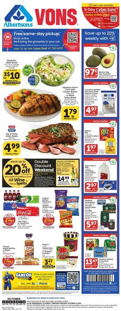 Weekly ad Vons 10/02/2024 - 10/08/2024