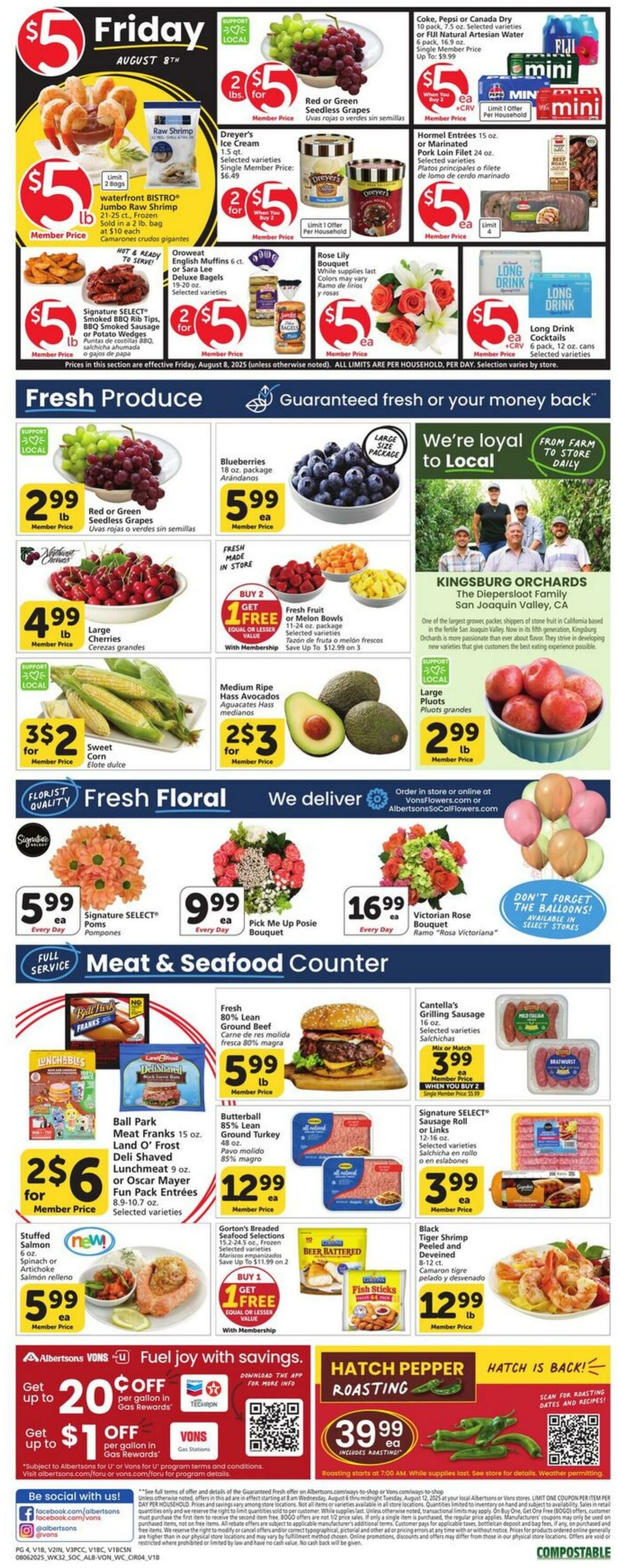 Weekly ad Vons 08/06/2025 - 08/12/2025