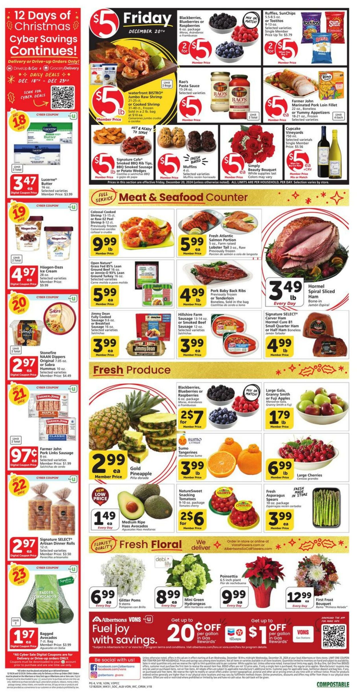 Weekly ad Vons 12/18/2024 - 12/25/2024