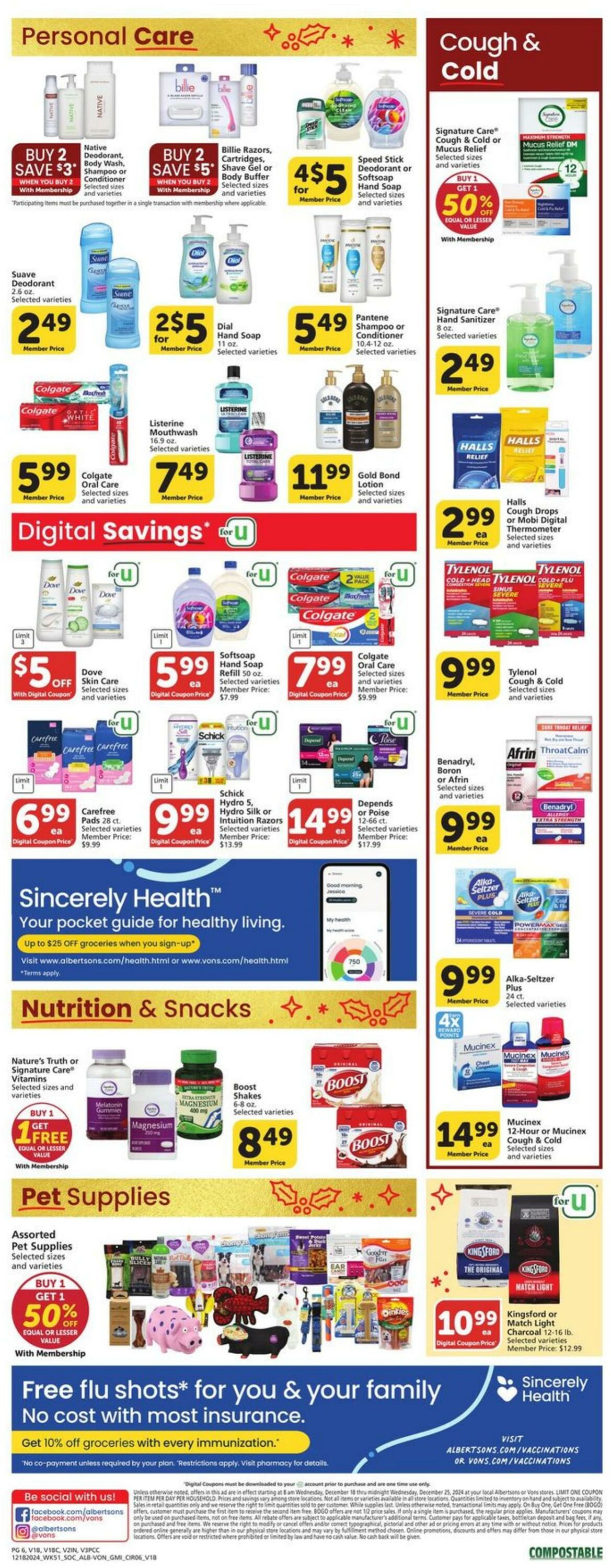 Weekly ad Vons 12/18/2024 - 12/25/2024