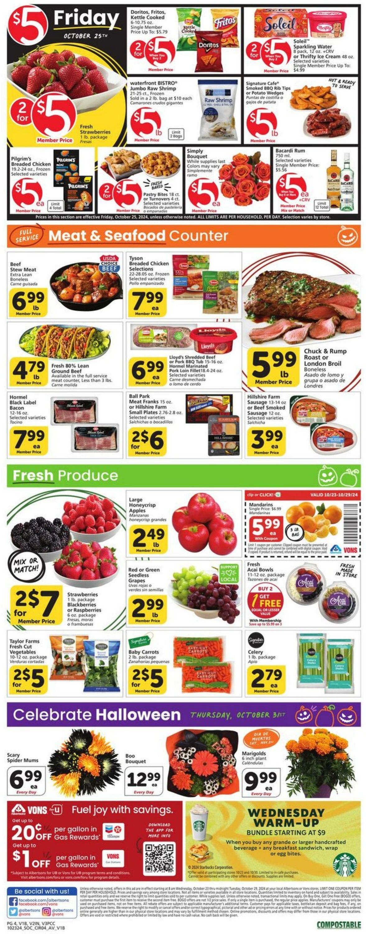 Weekly ad Vons 10/23/2024 - 10/29/2024