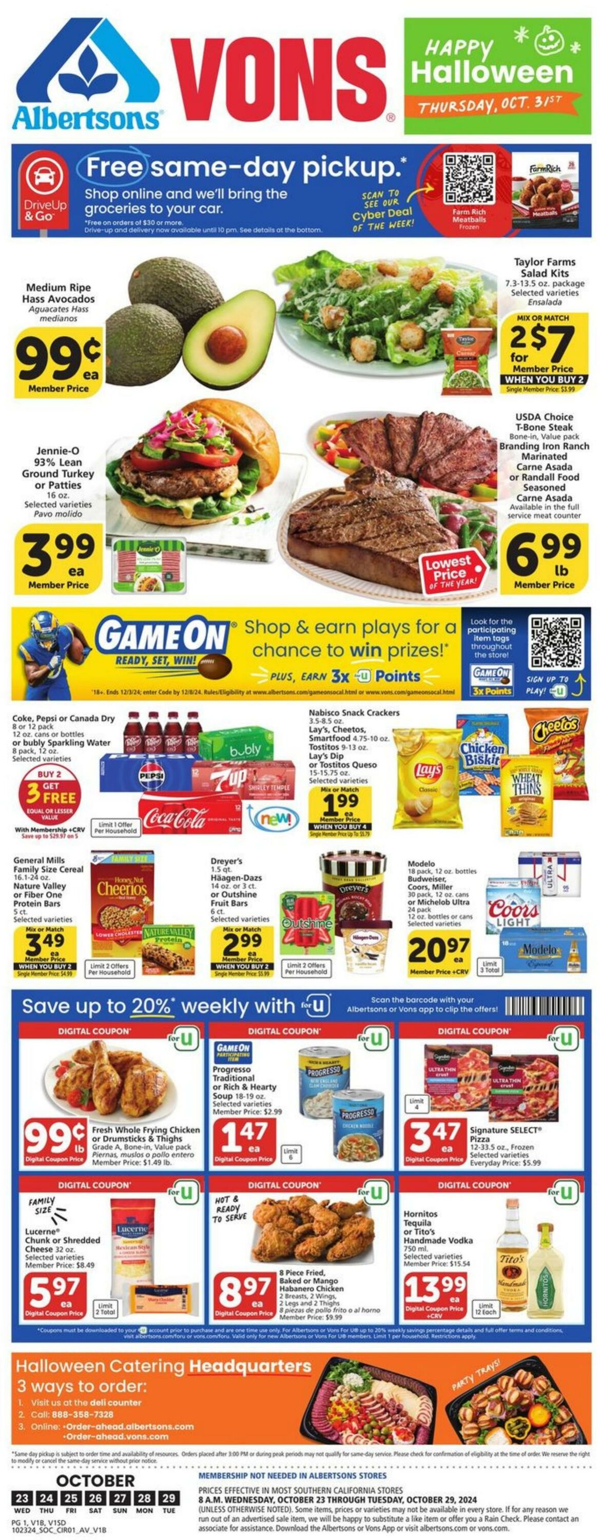 Weekly ad Vons 10/23/2024 - 10/29/2024