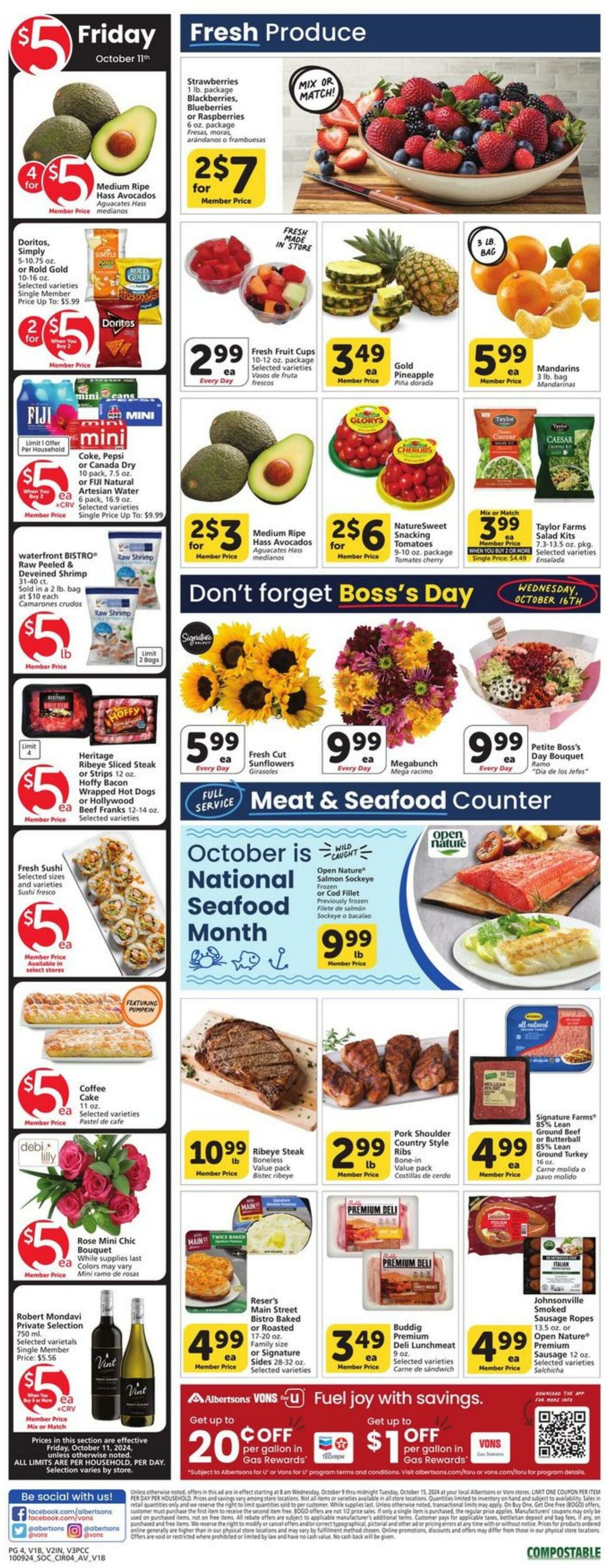 Weekly ad Vons 10/09/2024 - 10/15/2024