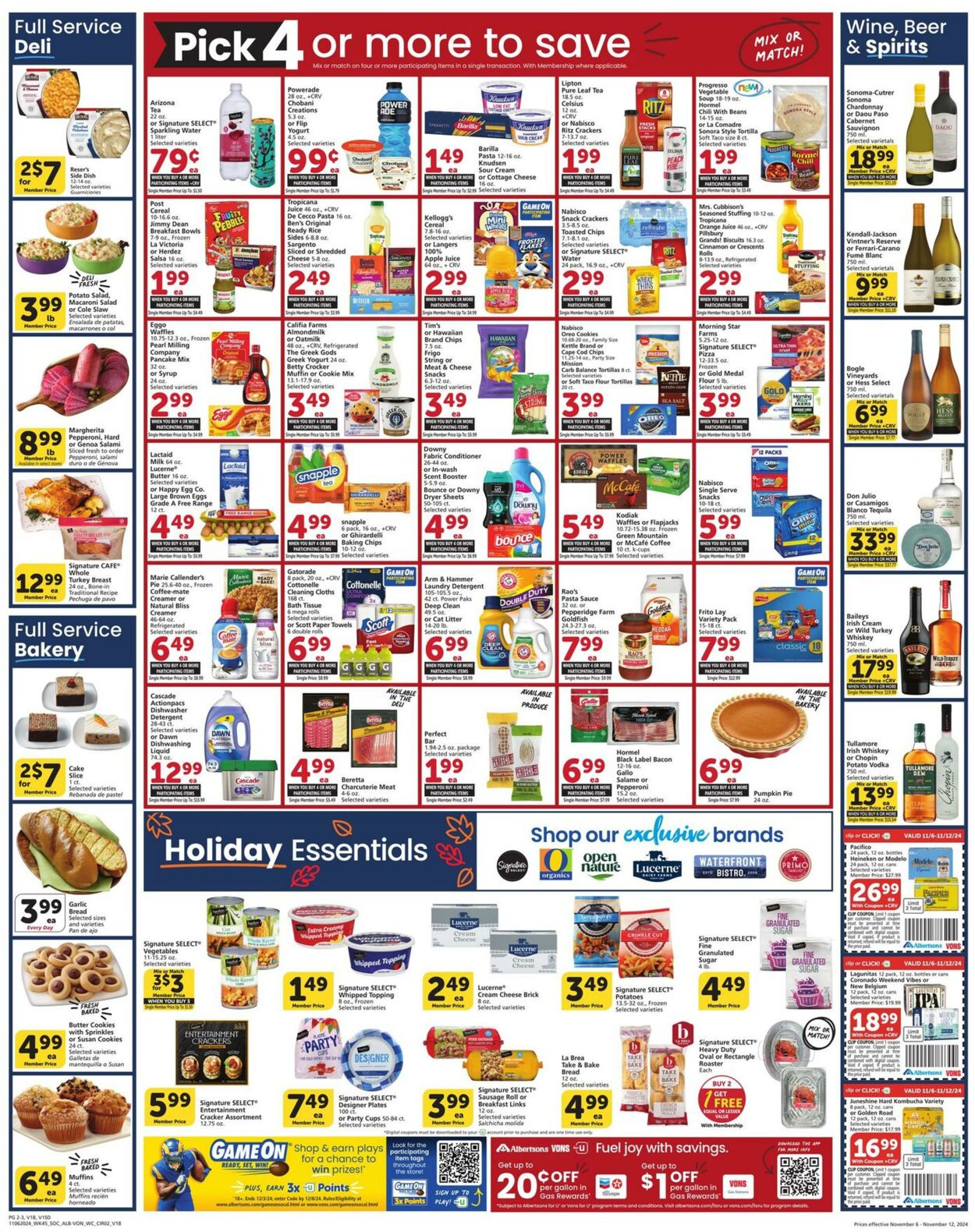 Weekly ad Vons 11/06/2024 - 11/12/2024