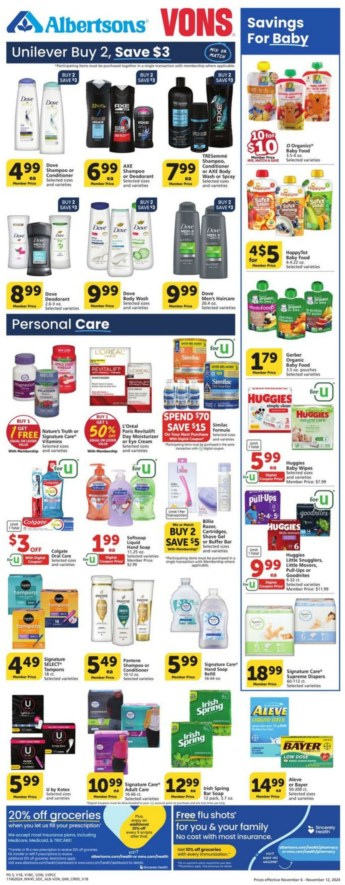 Weekly ad Vons 11/06/2024 - 11/12/2024