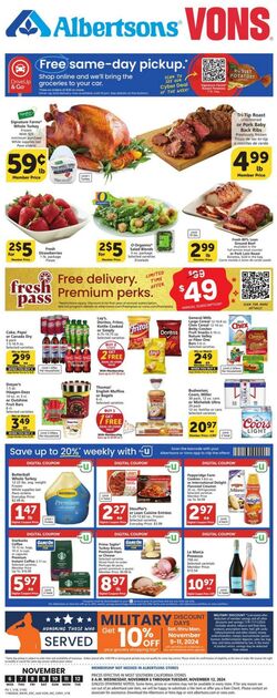 Weekly ad Vons 11/06/2024 - 11/12/2024