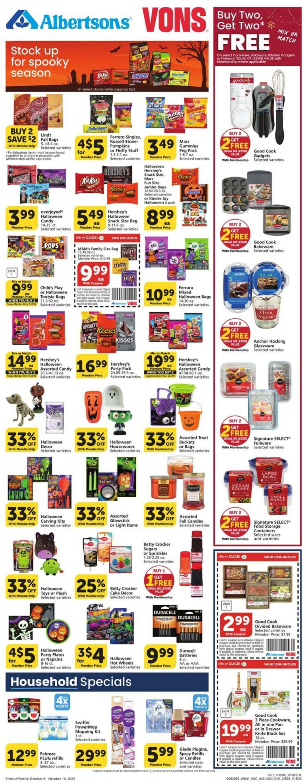 Weekly ad Vons 10/08/2025 - 10/14/2025
