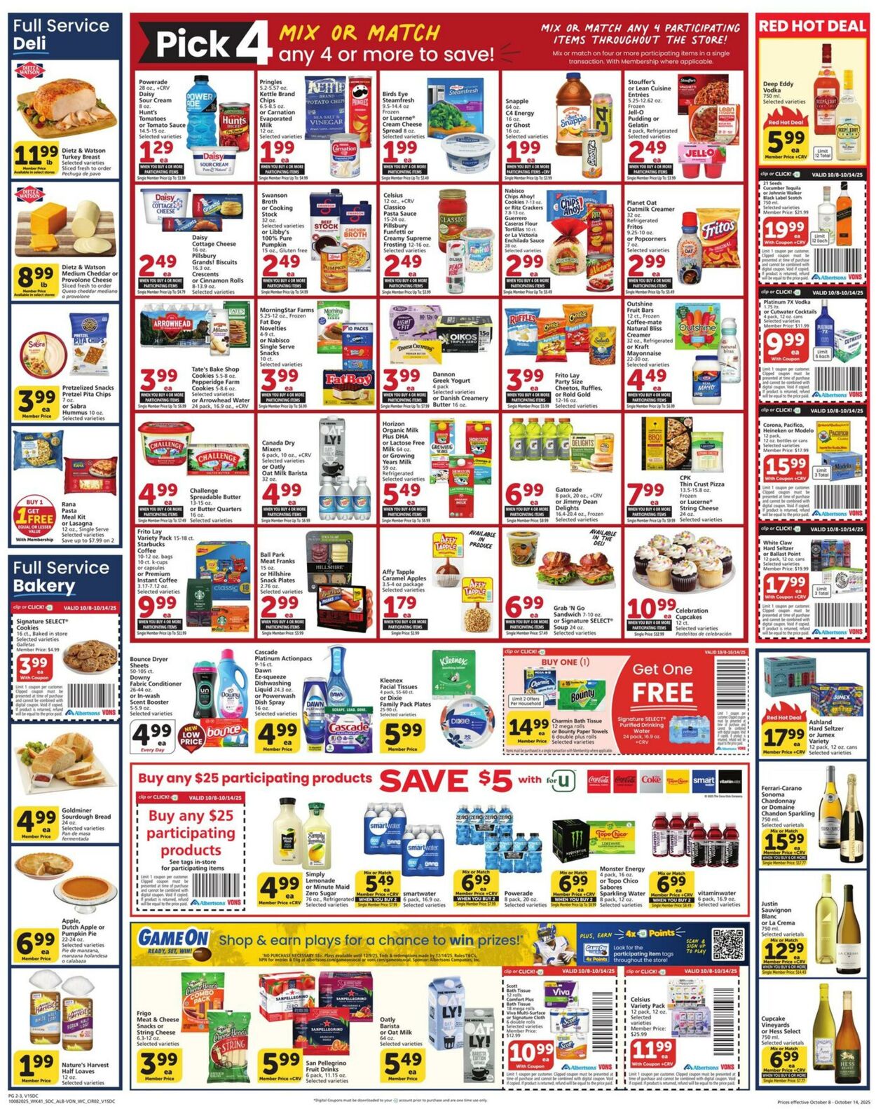 Weekly ad Vons 10/08/2025 - 10/14/2025