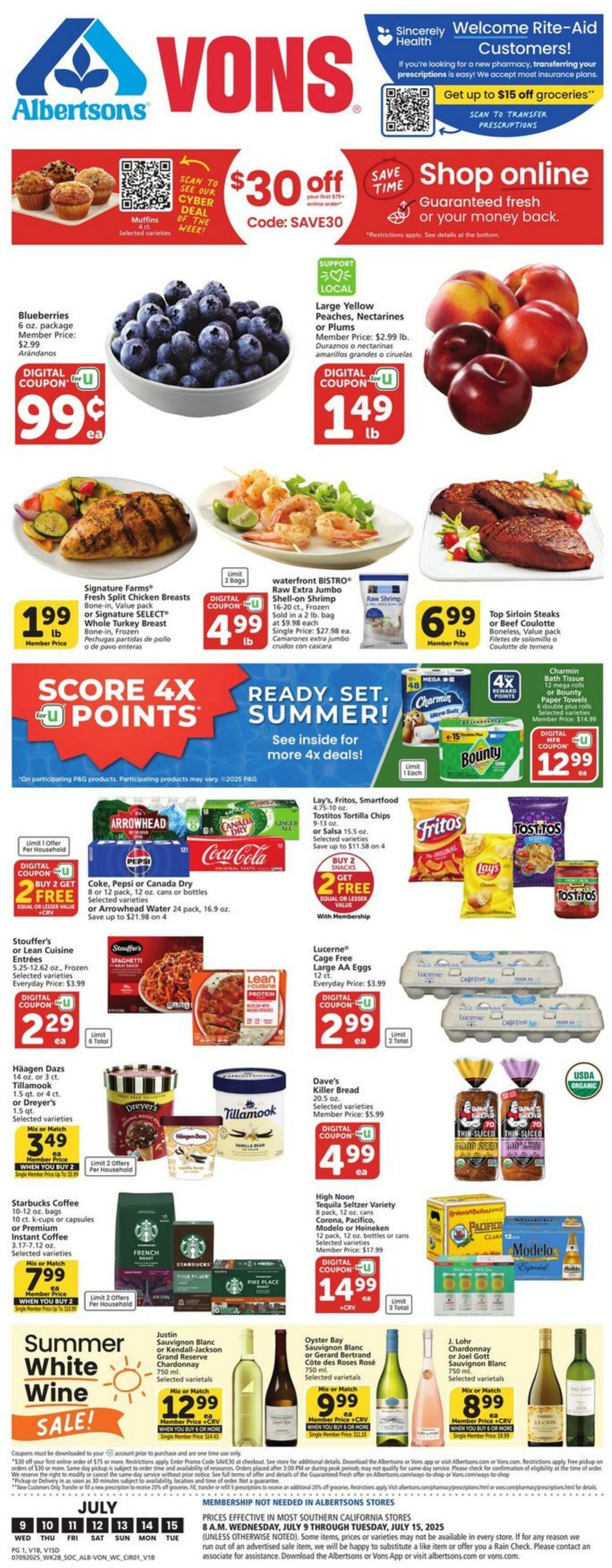 Weekly ad Vons 07/09/2025 - 07/15/2025