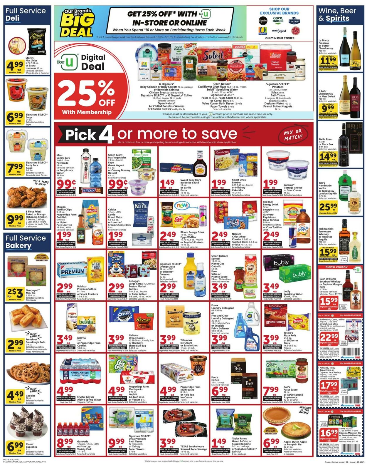 Weekly ad Vons 01/22/2025 - 01/28/2025