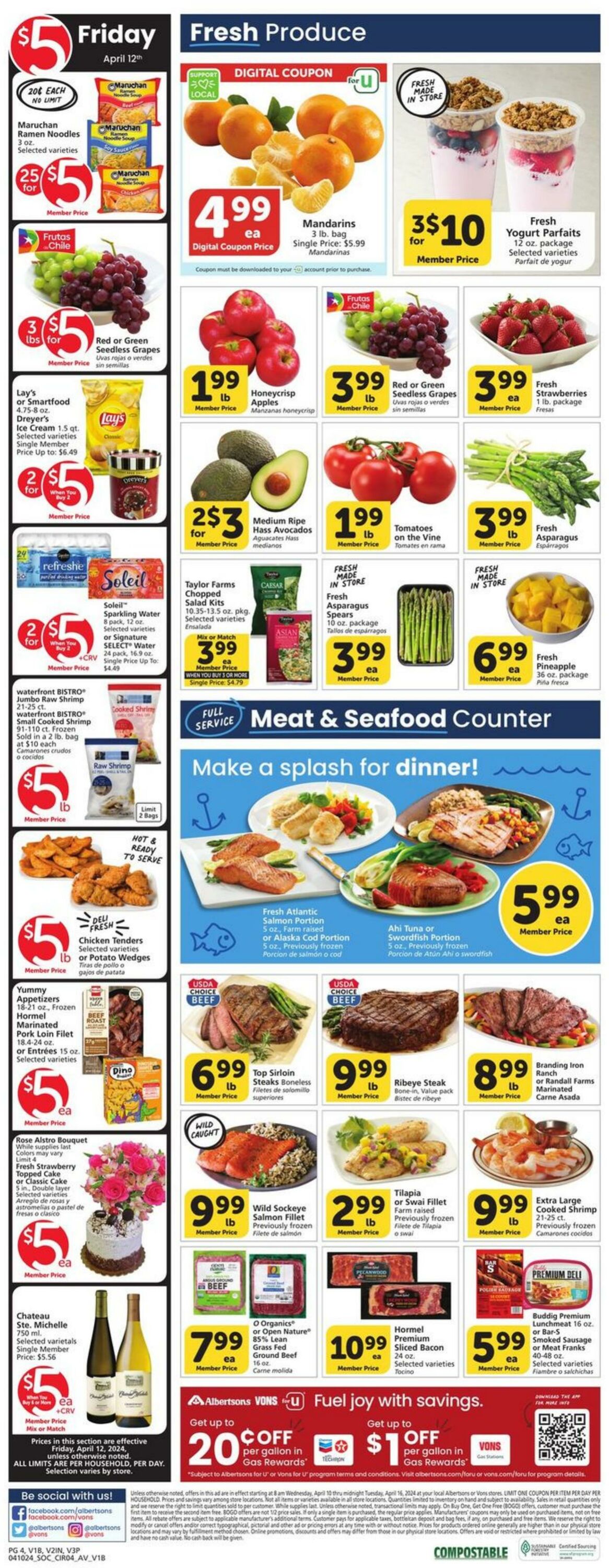 Weekly ad Vons 04/10/2024 - 04/16/2024