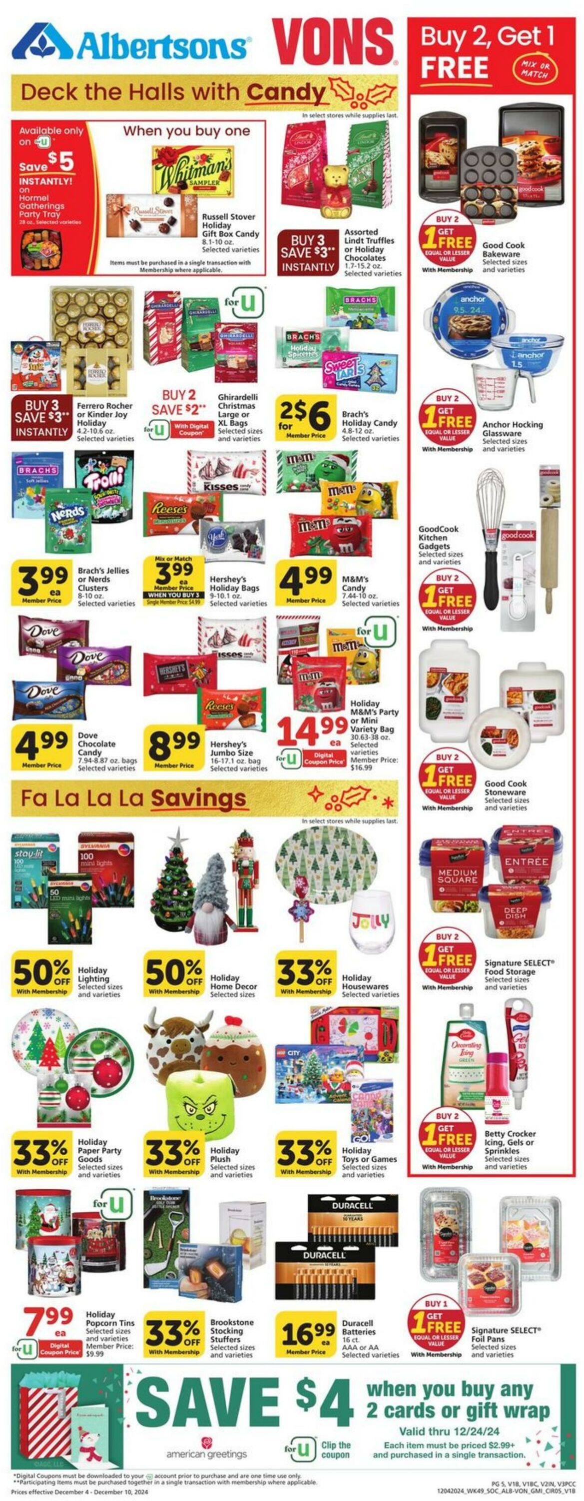 Weekly ad Vons 12/04/2024 - 12/10/2024