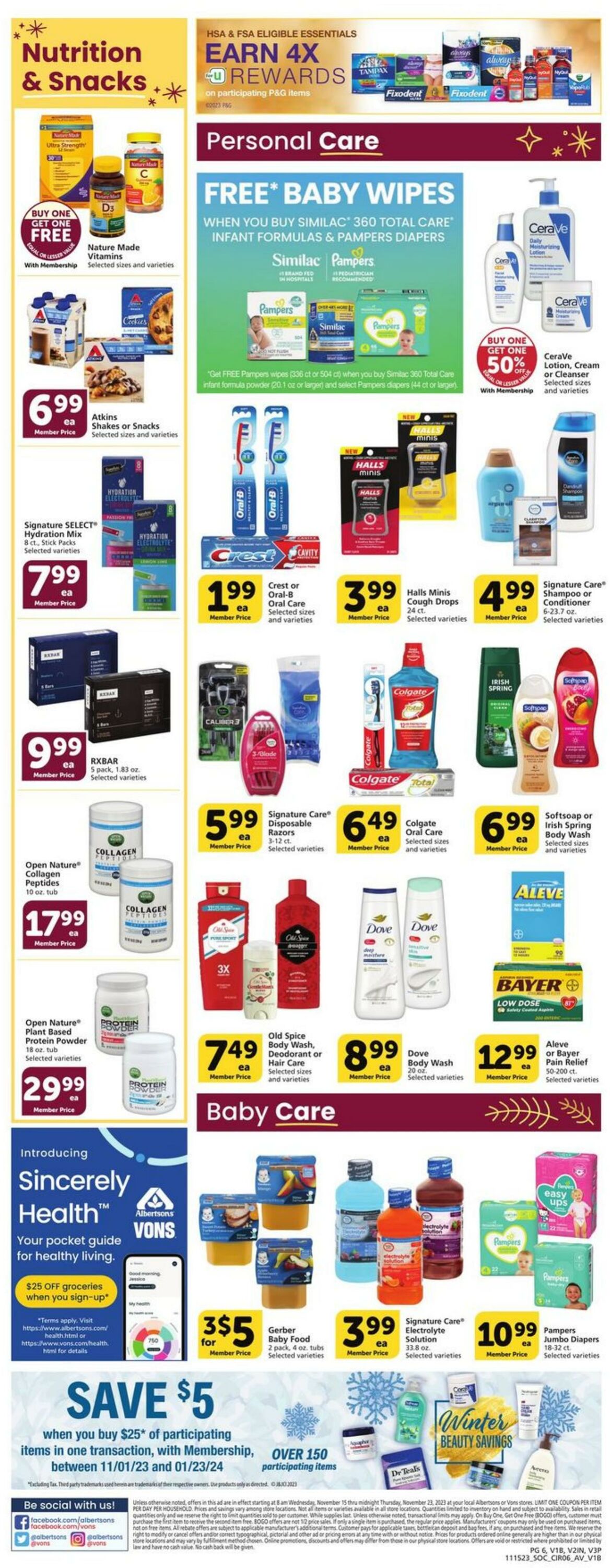 Weekly ad Vons 11/15/2023 - 11/23/2023