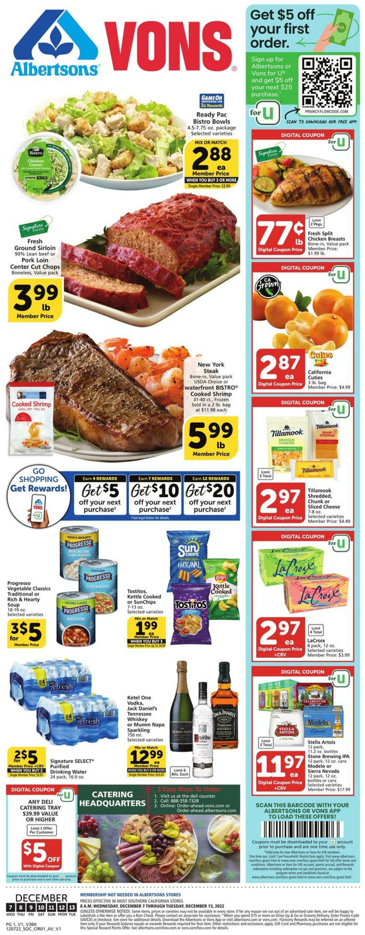 Weekly ad Vons 12/07/2022-12/13/2022