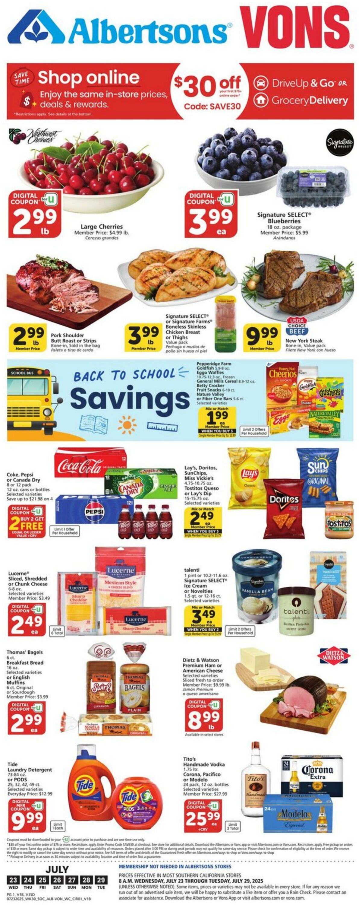 Weekly ad Vons 07/23/2025 - 07/29/2025