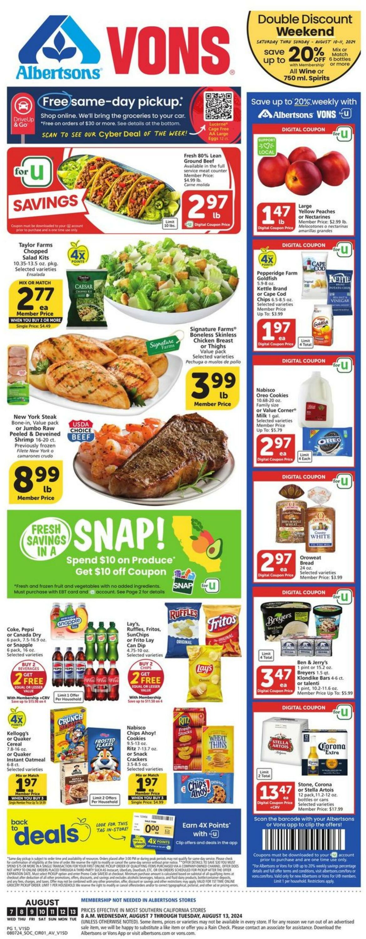 Weekly ad Vons 08/07/2024 - 08/13/2024