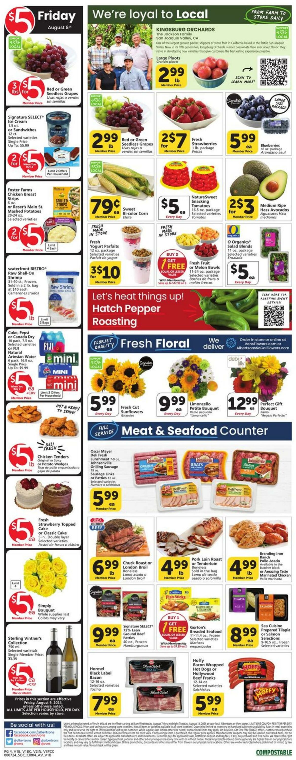 Weekly ad Vons 08/07/2024 - 08/13/2024