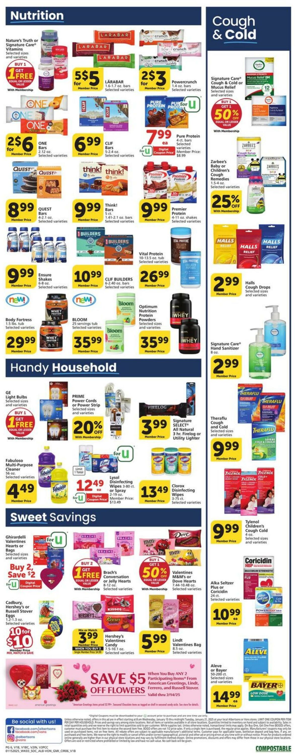 Weekly ad Vons 01/15/2025 - 01/21/2025