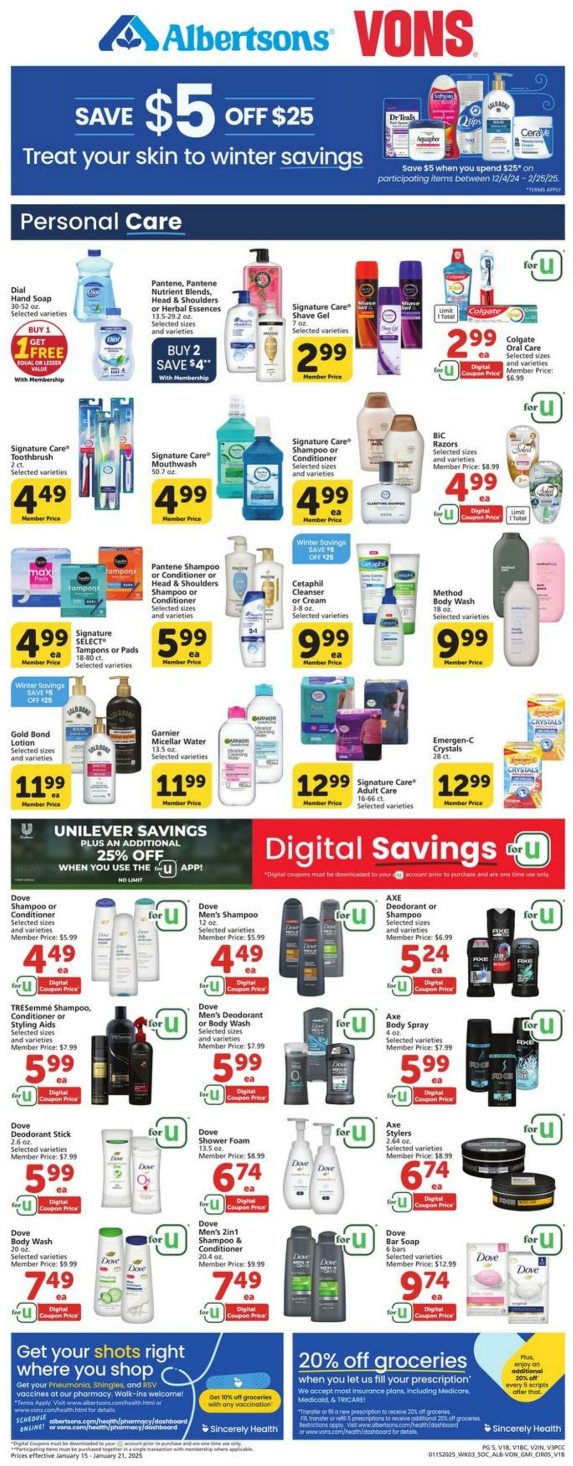 Weekly ad Vons 01/15/2025 - 01/21/2025