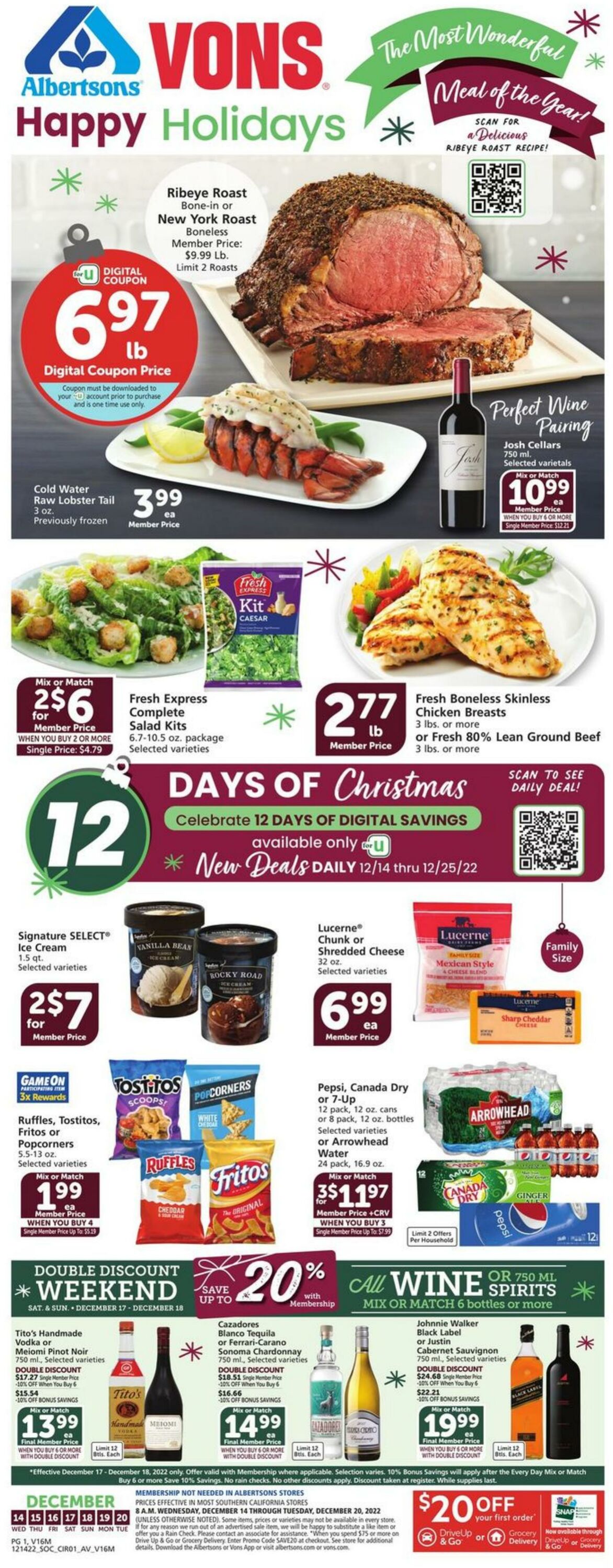 Weekly ad Vons 12/14/2022-12/20/2022