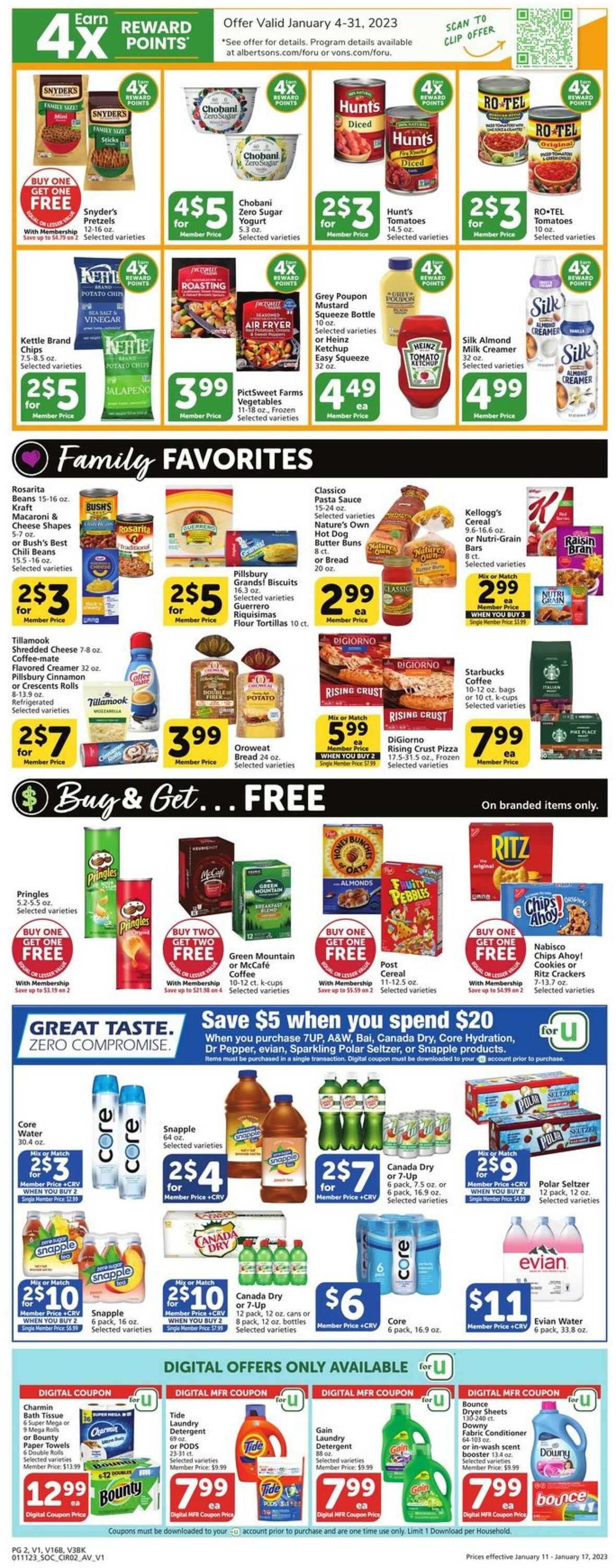 Weekly ad Vons 01/11/2023 - 01/17/2023