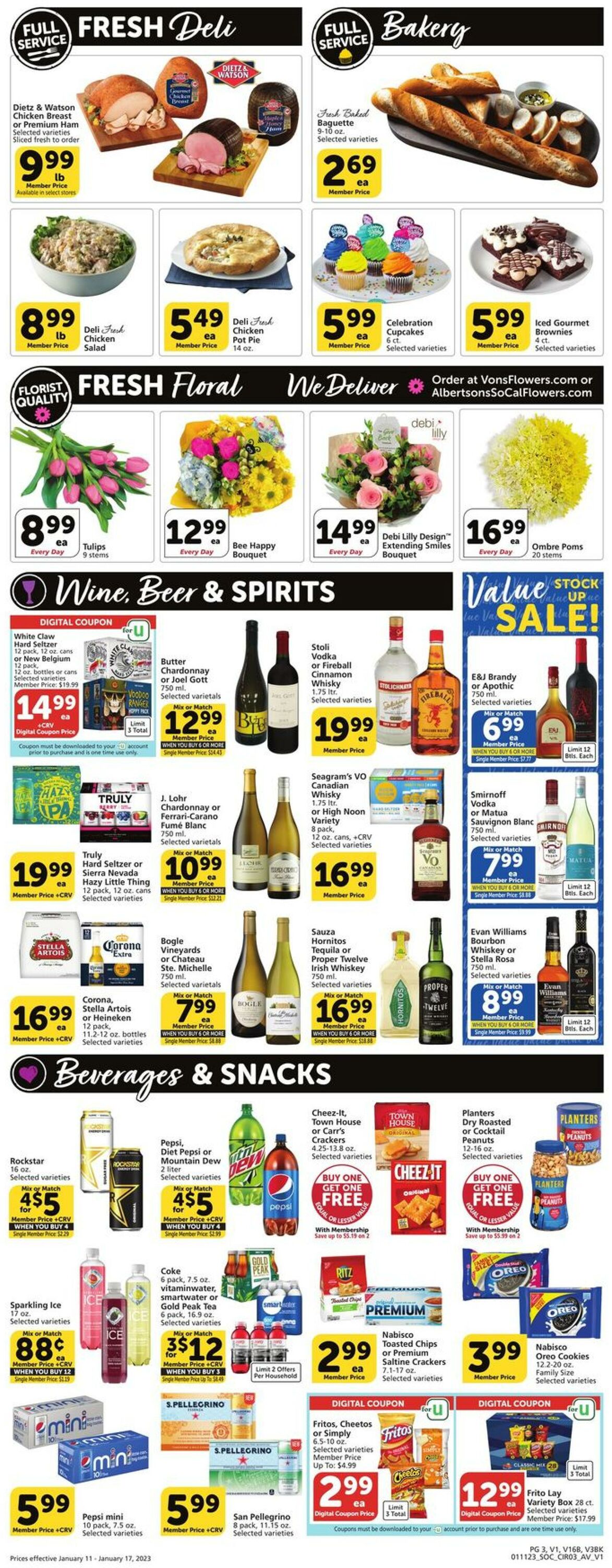 Weekly ad Vons 01/11/2023 - 01/17/2023