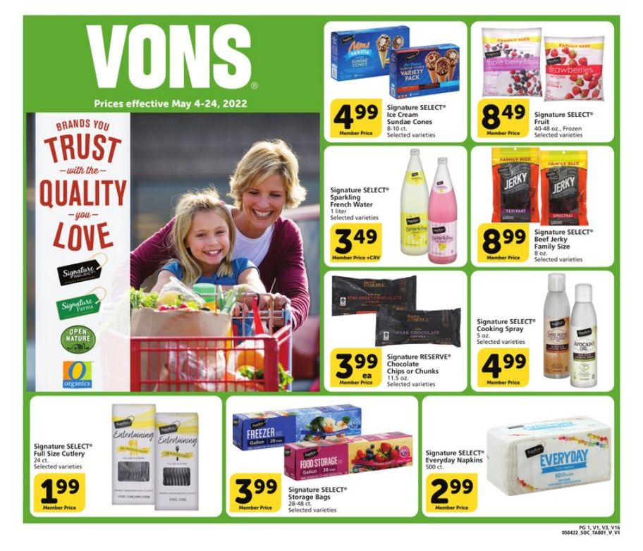 Weekly ad Vons 05/04/2022 - 05/24/2022