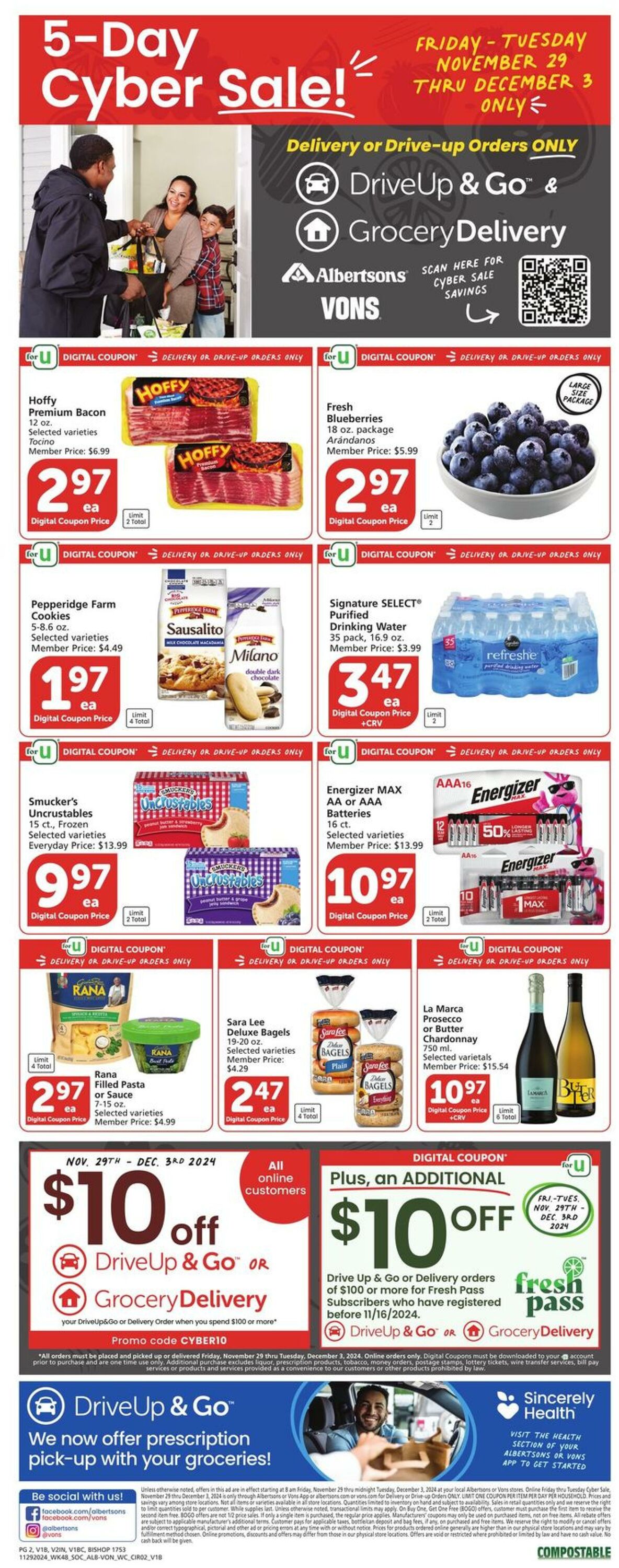 Weekly ad Vons 11/29/2024 - 12/03/2024