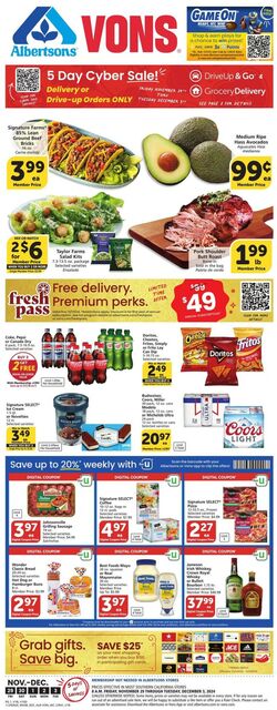 Weekly ad Vons 11/29/2024 - 12/03/2024