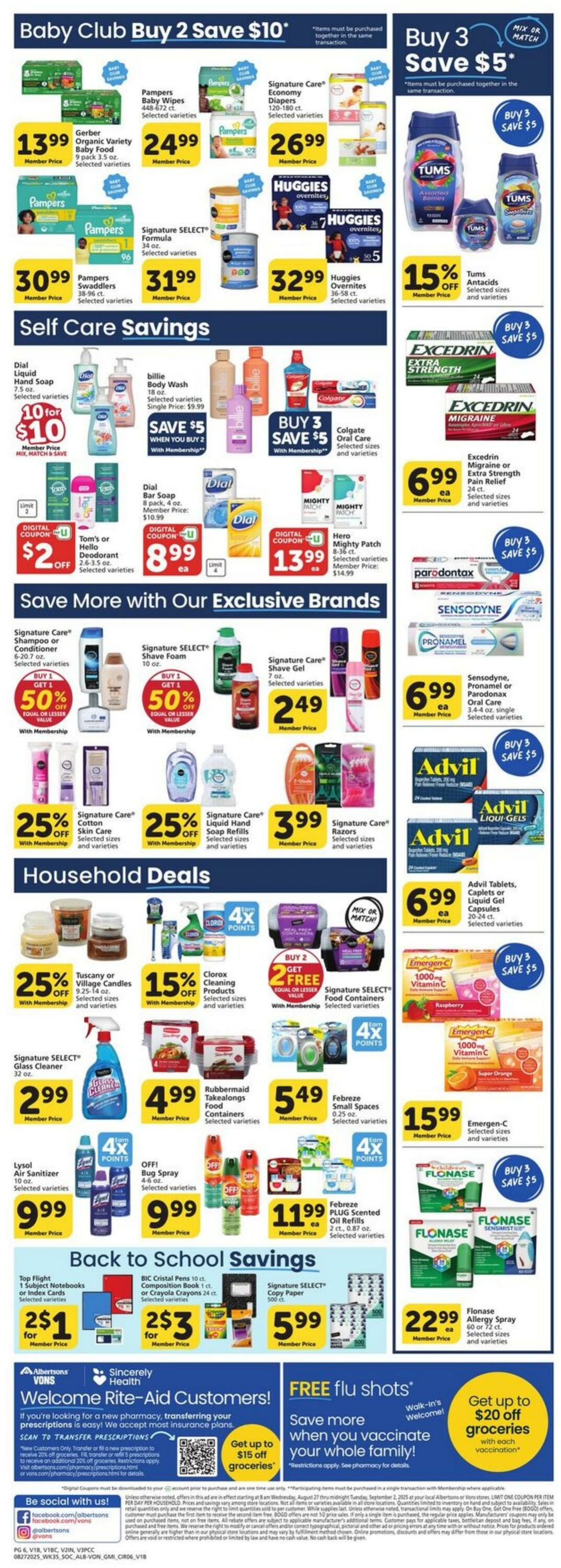 Weekly ad Vons 08/27/2025 - 09/02/2025