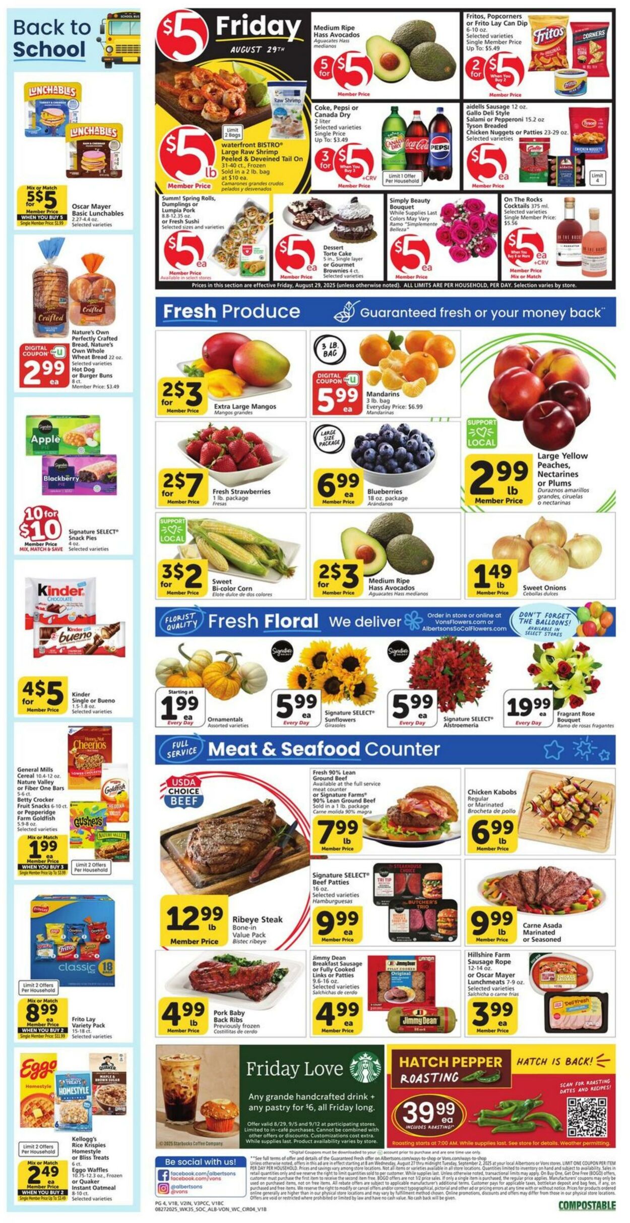 Weekly ad Vons 08/27/2025 - 09/02/2025