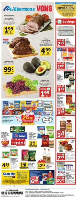 Weekly ad Vons 09/17/2025 - 09/23/2025