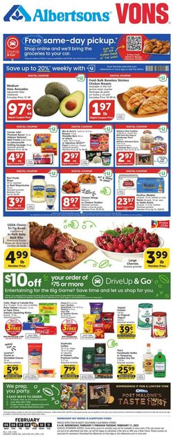 Weekly ad Vons 02/05/2025 - 02/11/2025