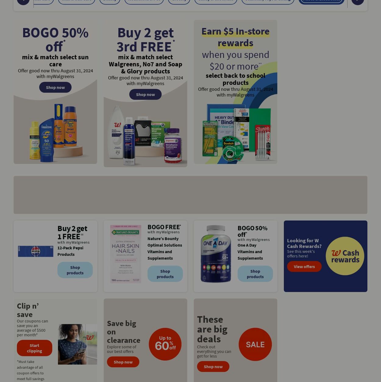 Weekly ad Walgreens 08/12/2024 - 08/21/2024