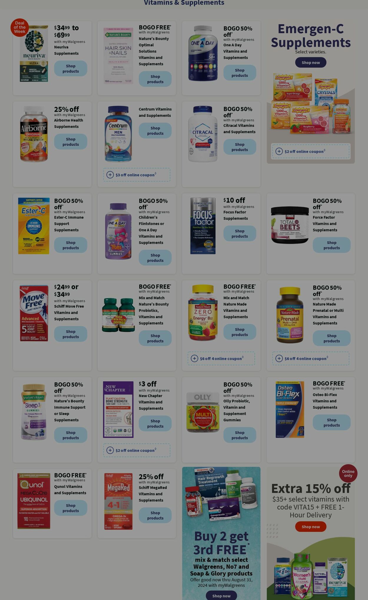 Weekly ad Walgreens 08/12/2024 - 08/21/2024