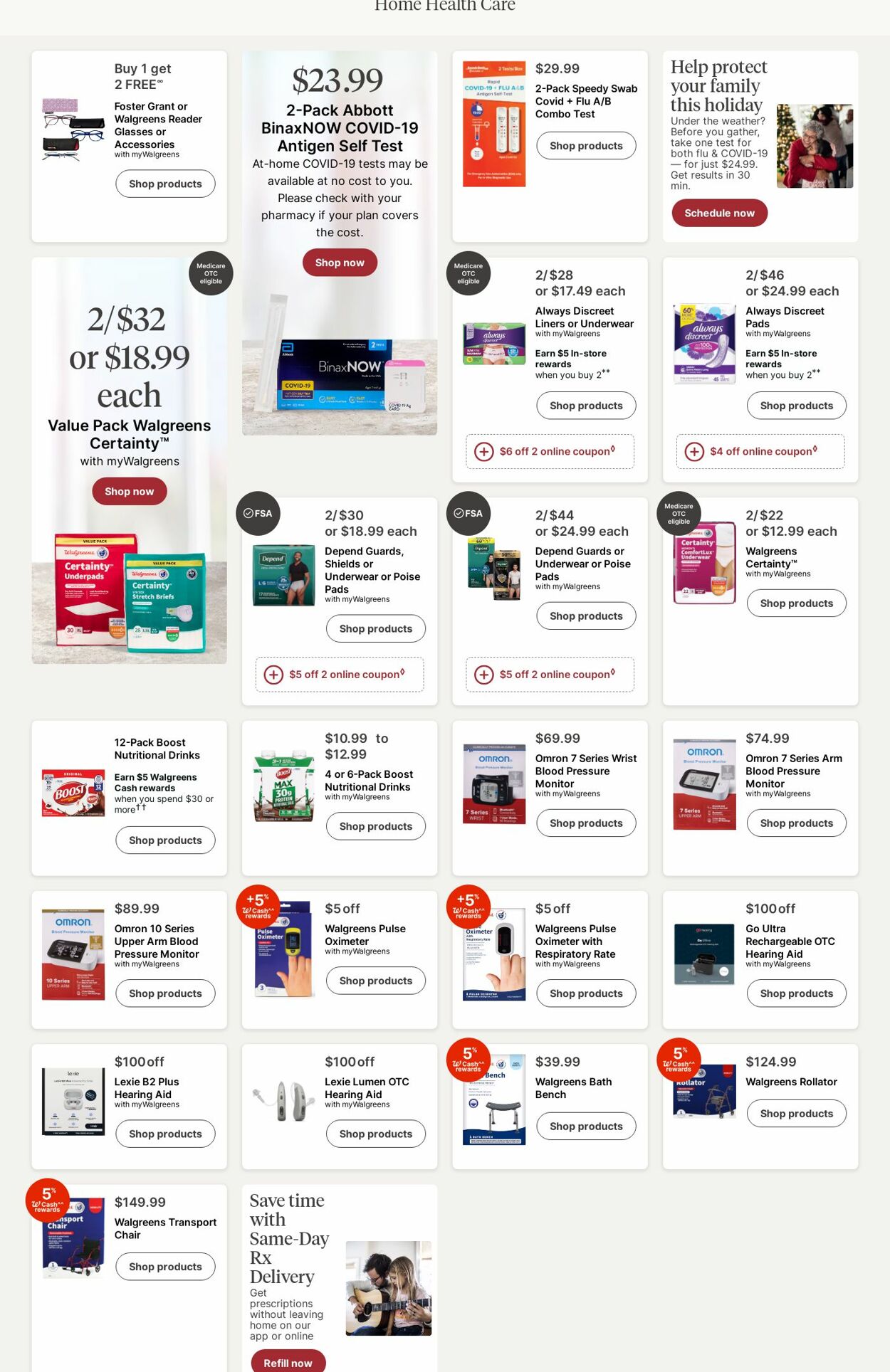 Weekly ad Walgreens 12/16/2024 - 12/25/2024