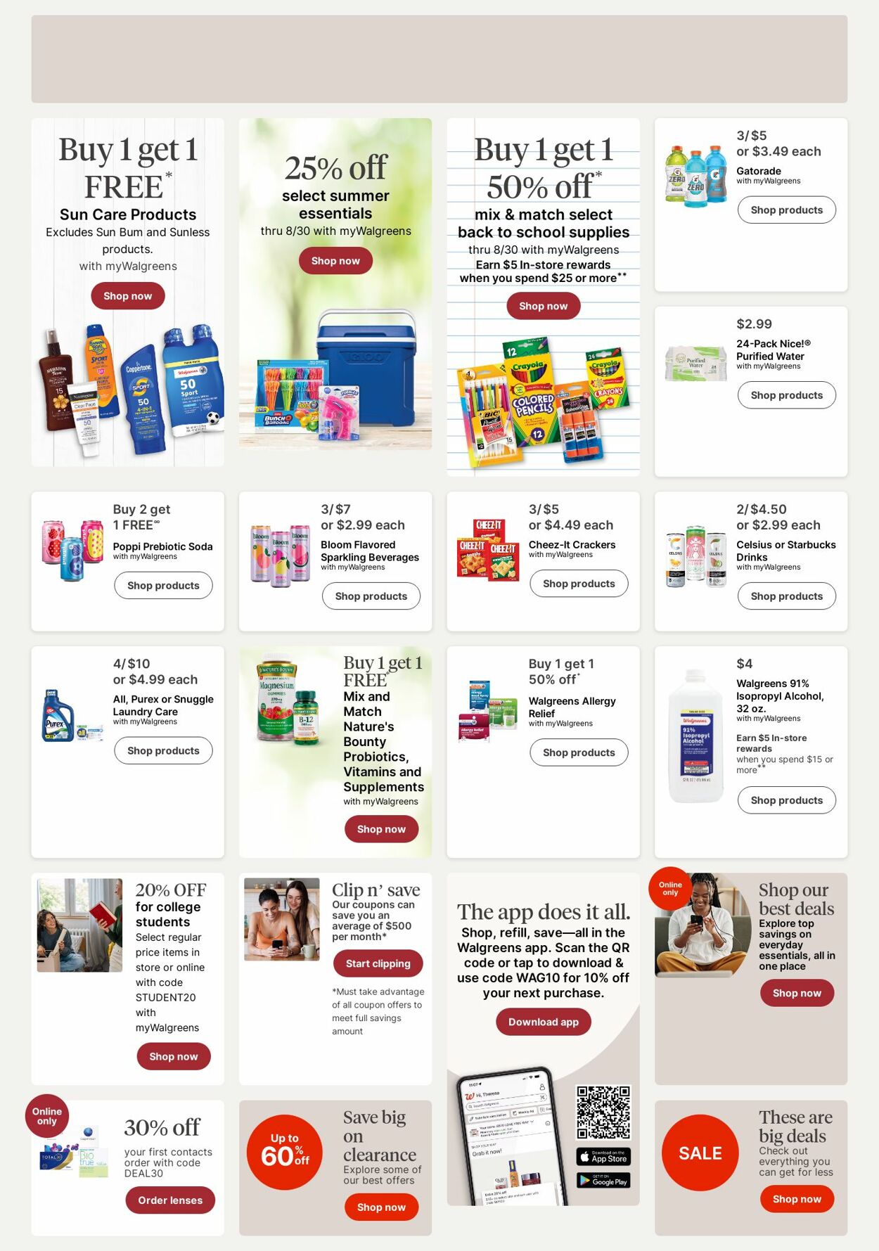 Weekly ad Walgreens 08/18/2025 - 08/27/2025