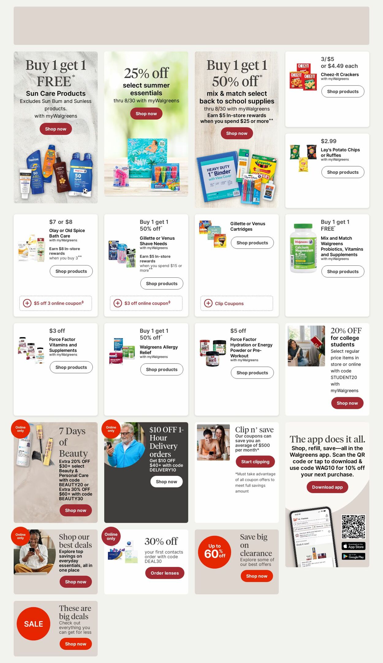 Weekly ad Walgreens 08/11/2025 - 08/20/2025