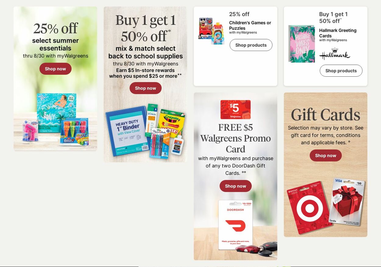 Weekly ad Walgreens 08/11/2025 - 08/20/2025