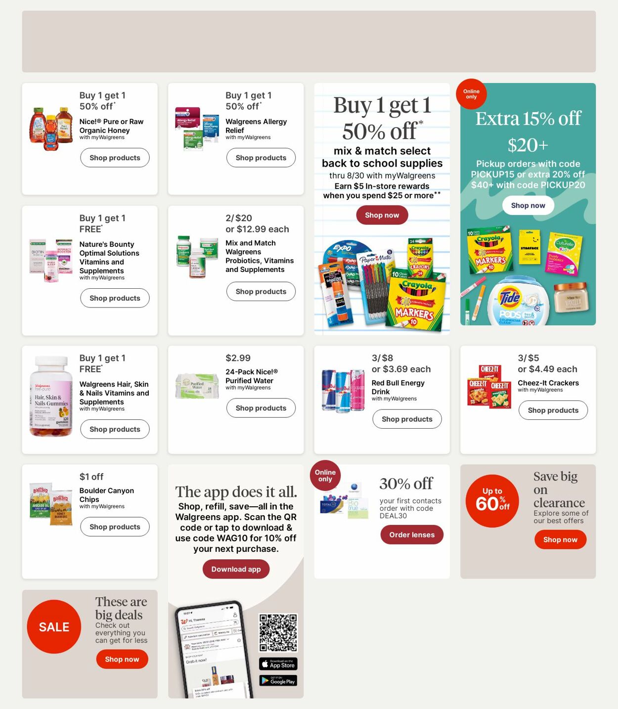 Weekly ad Walgreens 07/21/2025 - 07/30/2025