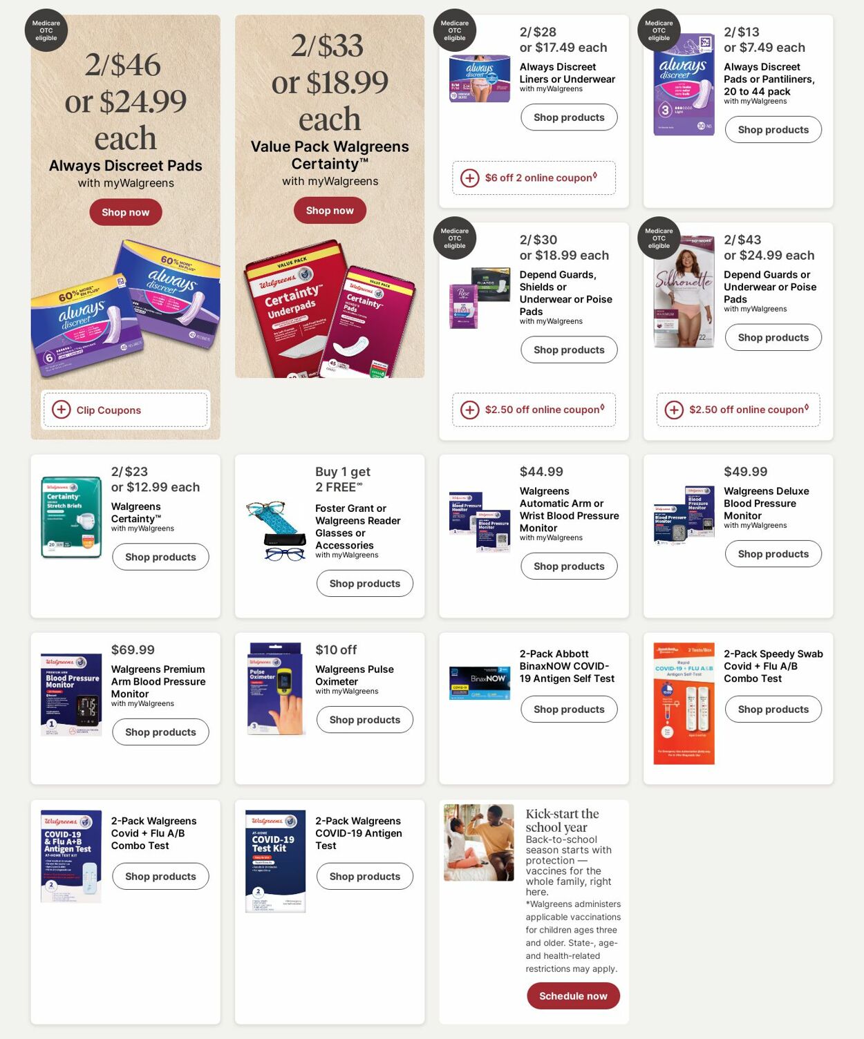 Weekly ad Walgreens 07/21/2025 - 07/30/2025
